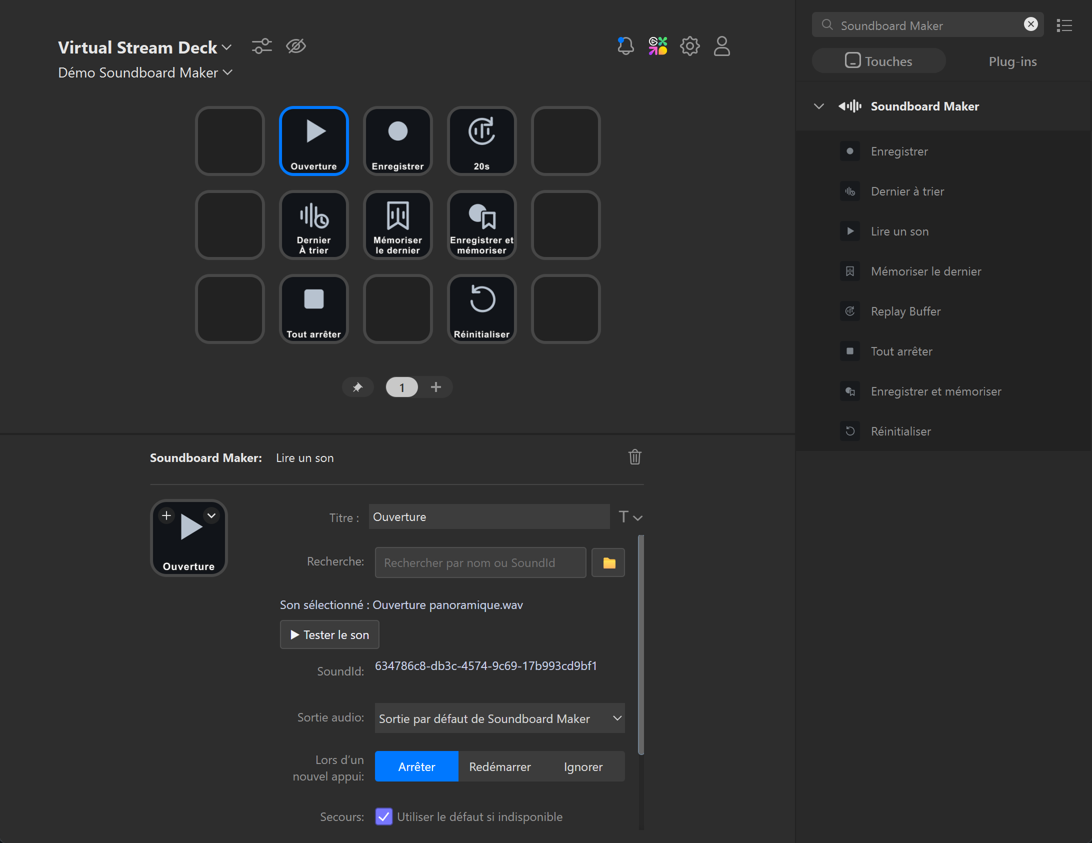 Capture réelle Soundboard Maker